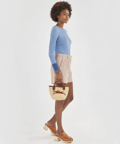 Alternative view of Longchamp Le Pliage Paris Saint Tropez Bucket Bag - Brown