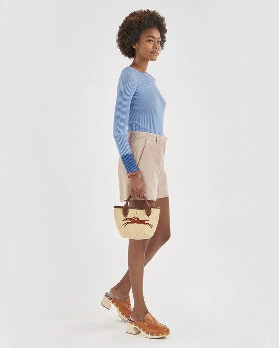 Alternative view of Longchamp Le Pliage Paris Saint Tropez Bucket Bag - Brown