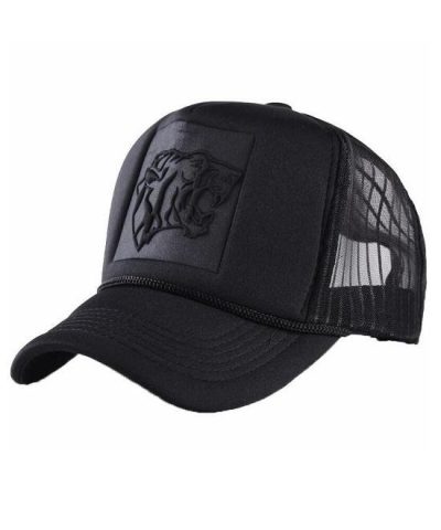 Men's Mesh Leopard Logo Curved Baseball Caps-20275008