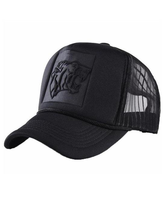 Men's Mesh Leopard Logo Curved Baseball Caps-20275008