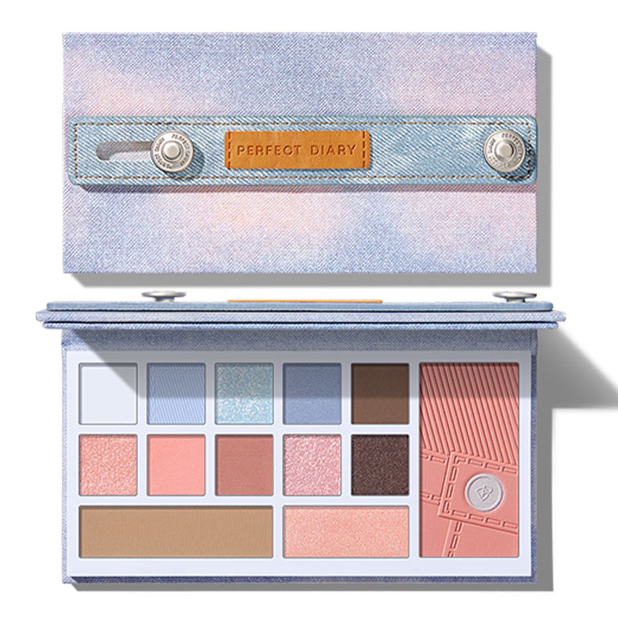 Perfect Diary Designer Eyes And Cheeks Palette (Denim Limited Edition)-12092607