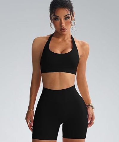 SIINSIIN Removable Padded Tank Tops Low Support Comfortable Open Back Sports Bra - Image 3