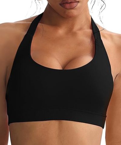 SIINSIIN Removable Padded Tank Tops Low Support Comfortable Open Back Sports Bra