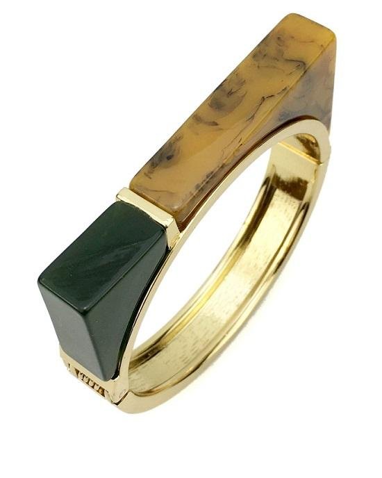 Alternative view of Steffe Acrylic Geometric Bracelets