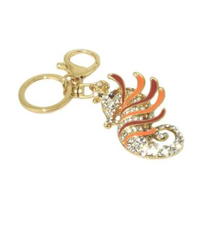 Alternative view of Steffe Crystal Rhinestone Hippo-Campus Bag Charm Great For Gift