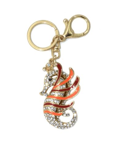 Steffe Crystal Rhinestone Hippo-Campus Bag Charm Great For Gift-20229941