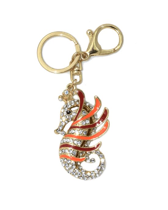 Steffe Crystal Rhinestone Hippo-Campus Bag Charm Great For Gift-20229941