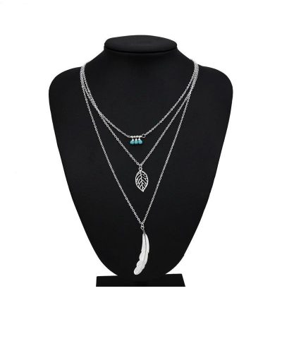 Steffe Layered Leaves Necklaces 2