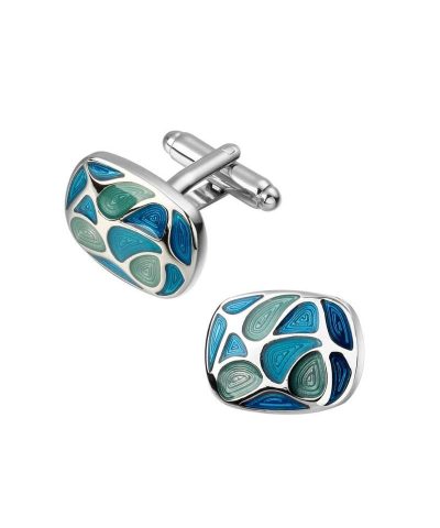 Steffe Men's Enamel & Crystal Cufflinks-20224926