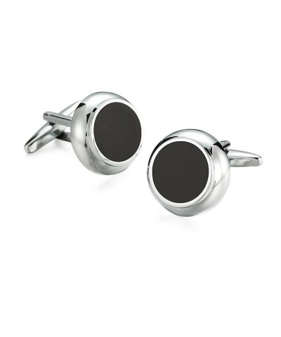 Alternative view of Steffe Men's Meisterstück Onyx Inlay Round Cufflinks