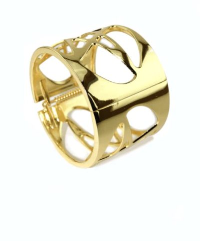 Steffe Open-Weave Cuff Gold Star Bracelet-20229923