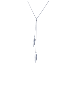 Steffe Sterling Silver Chain Leaves Necklaces-20225056