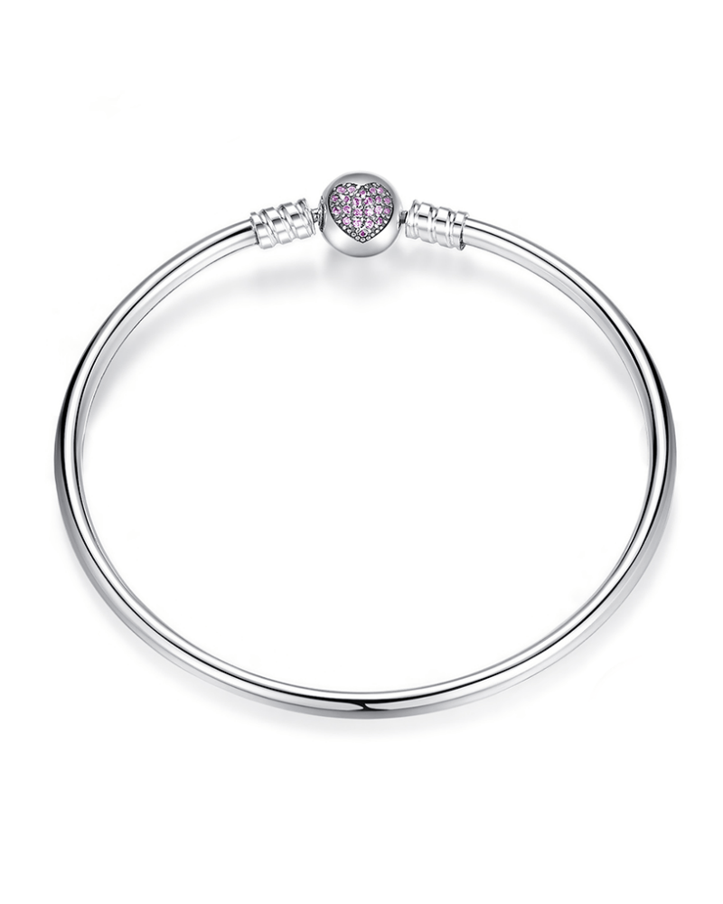 Steffe Sterling Silver Charm Love Bracelet-20225243