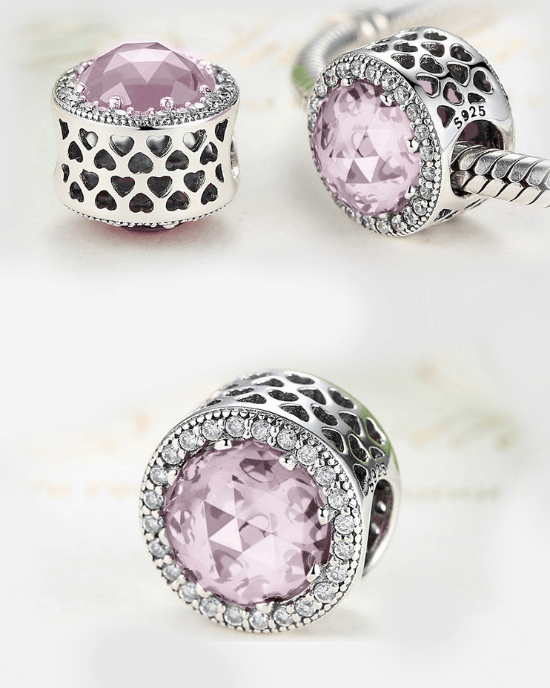 Alternative view of Steffe Sterling Silver & Color Radiant Hearts Charms