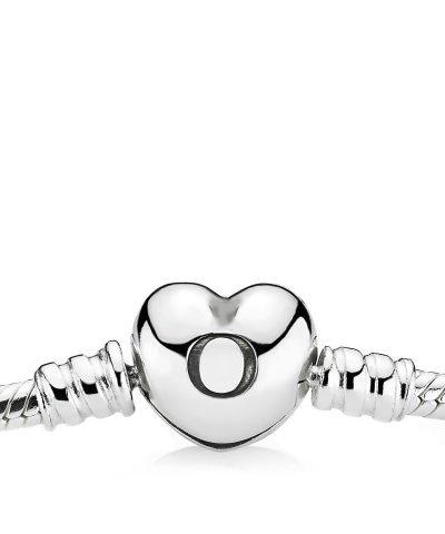 Alternative view of Steffe Sterling Silver Heart Clasp Bracelet