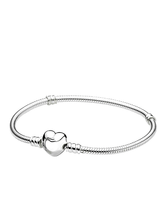 Steffe Sterling Silver Heart Clasp Bracelet-20225230