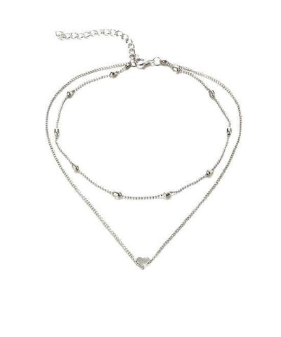 Steffe Sterling Silver Heart Pendant Necklace-20225039