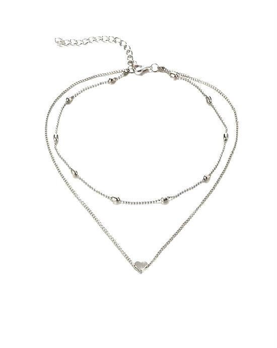 Steffe Sterling Silver Heart Pendant Necklace-20225039
