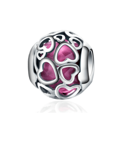 Steffe Sterling Silver Love Heart Nature's Radiance Charms-20225173