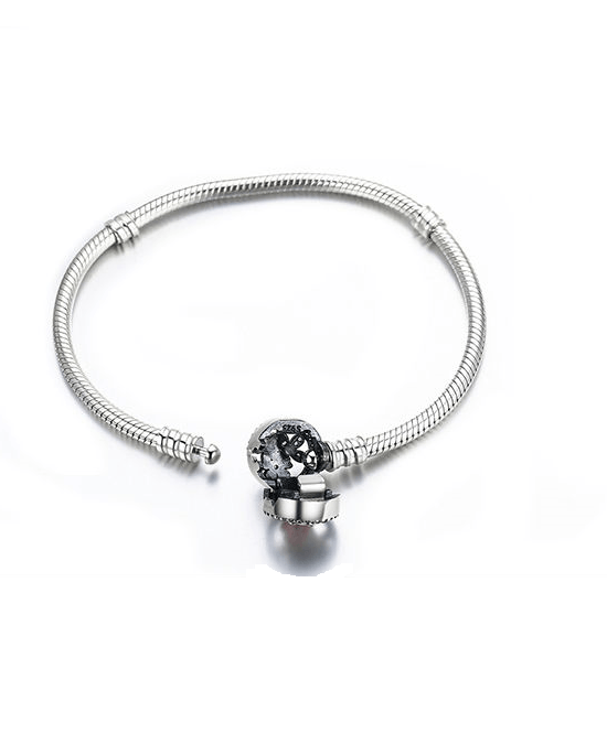 Alternative view of Steffe Sterling Silver Poetic Daisy Cherry Blossom Mixed Enamels Clasp Bracelet