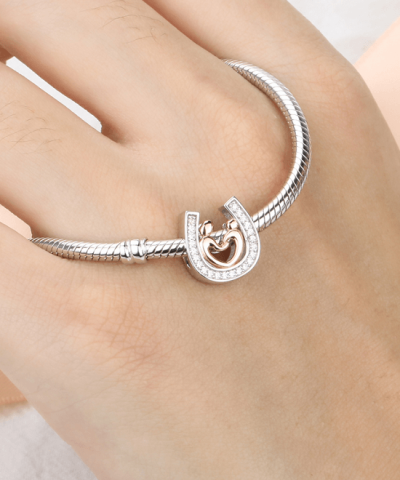Steffe Sterling Silver horseshoe CZ Charms - Image 4