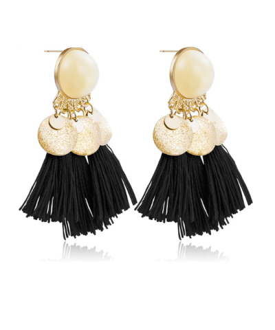 Alternative view of Steffe Women's Duplo Tassel Clip Earring