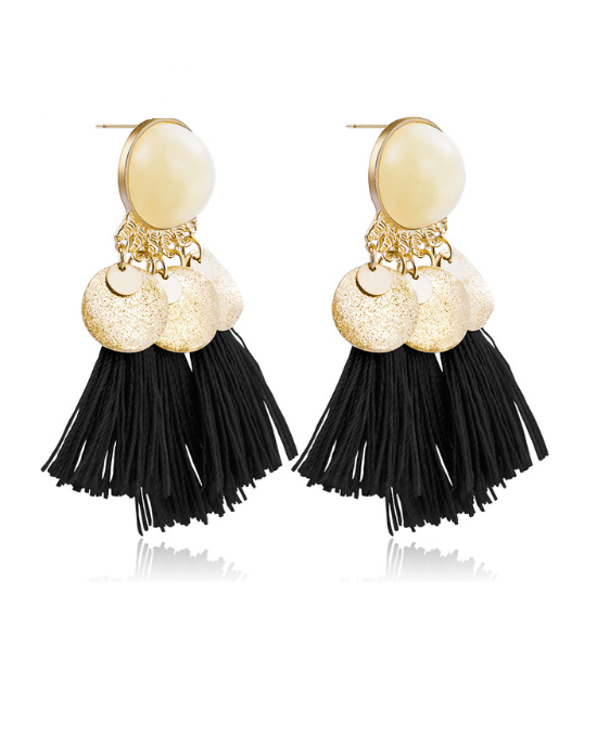 Alternative view of Steffe Women's Duplo Tassel Clip Earring