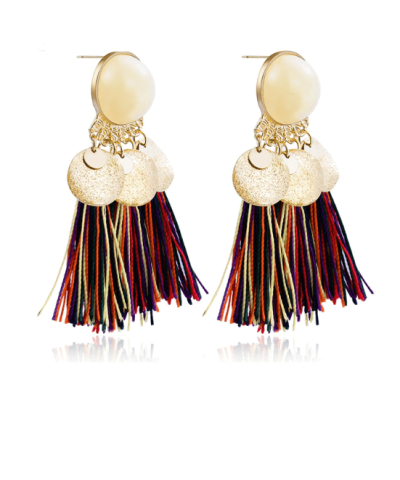 Steffe Women's Dupio Tassel Clip Earring-20224564