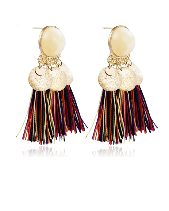 Steffe Women's Dupio Tassel Clip Earring-20224564