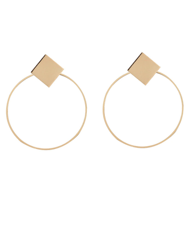 Steffe Women's Square Round Geometric Hanging Earrings - Image 3