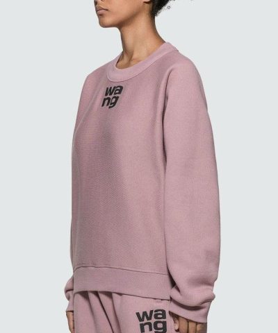T by Alexander Wang Wash & Go Dense Fleece Sweatshirt - Image 6