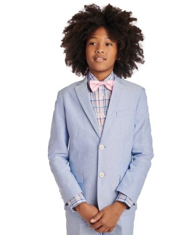 Tommy Hilfiger Big Boys Blue Oxford Suit Jacket-20248989