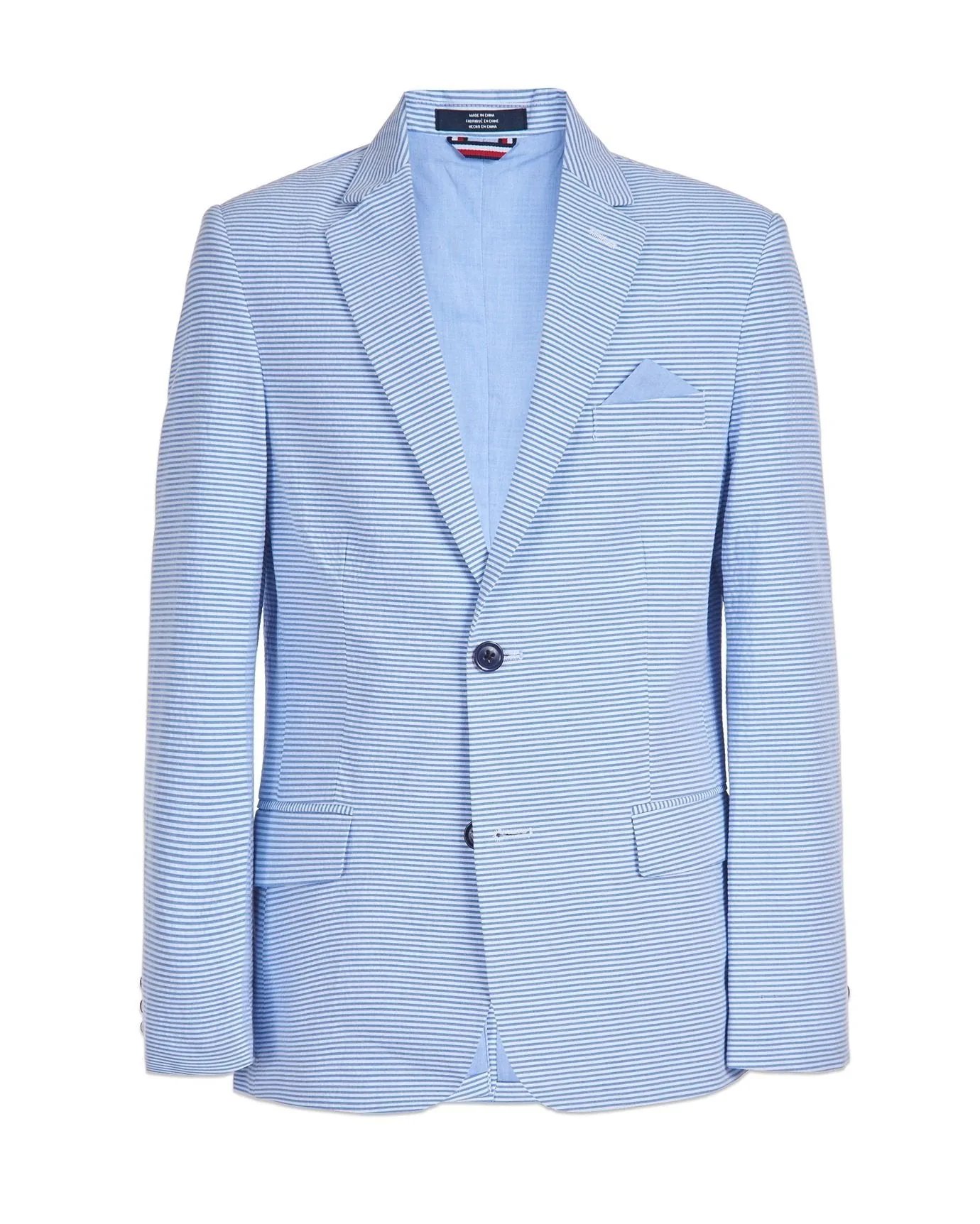 Alternative view of Tommy Hilfiger Big Boys Horizontal Stripe Seersucker Blazer