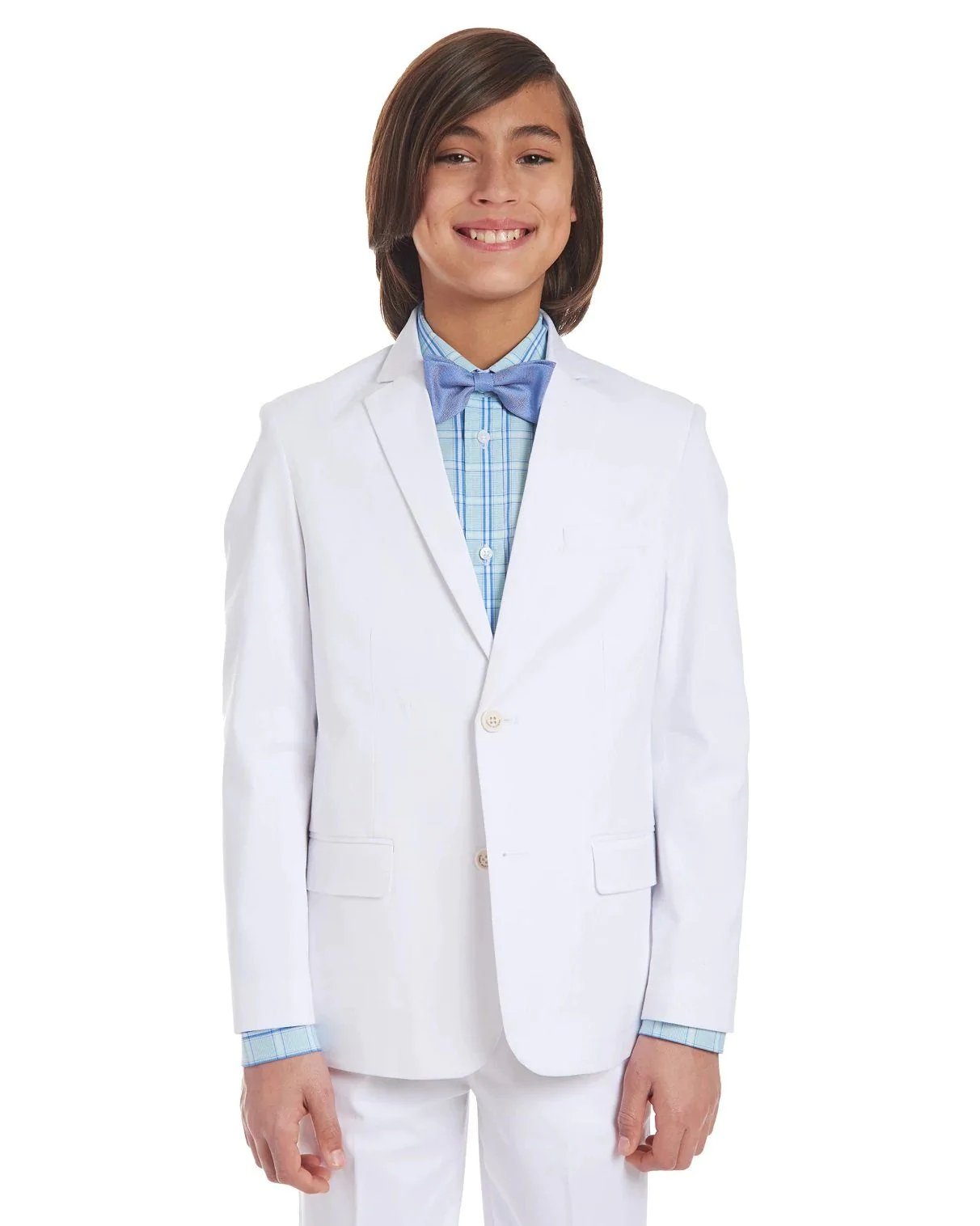 Tommy Hilfiger Big Boys Stretch White Twill Suit Jacket-20248998
