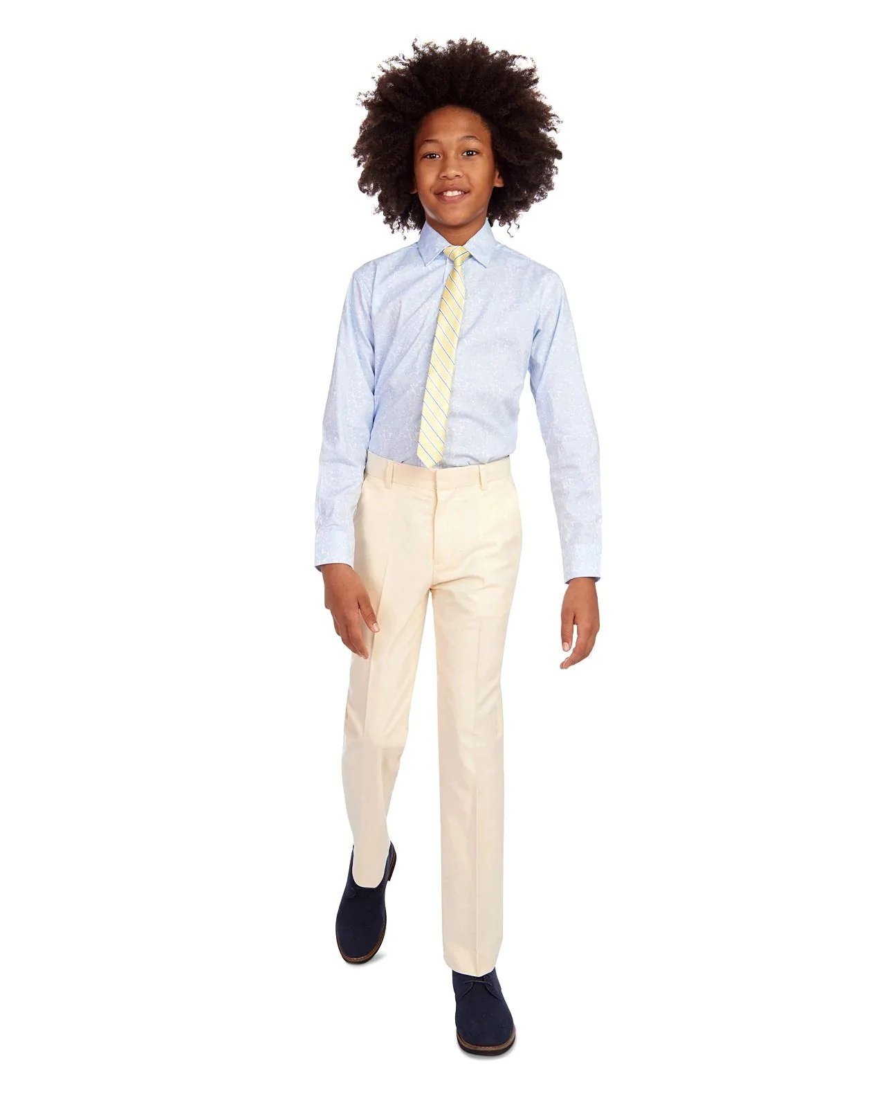 Alternative view of Tommy Hilfiger Big Boys Yellow Oxford Dress Pants