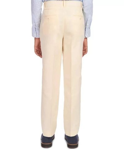 Tommy Hilfiger Big Boys Yellow Oxford Dress Pants - Image 3