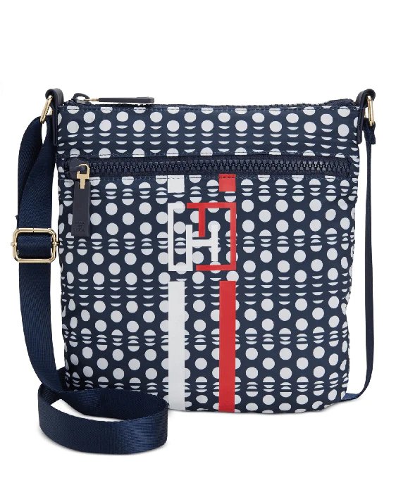 Tommy Hilfiger Nylon Slim Training Crossbody Navywhite-20228721