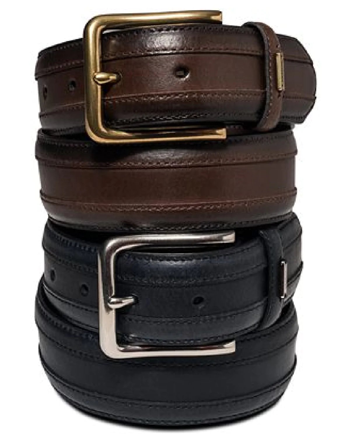 Tommy Hilfiger Saddle Leather Belt with Stitched Inset-20232139