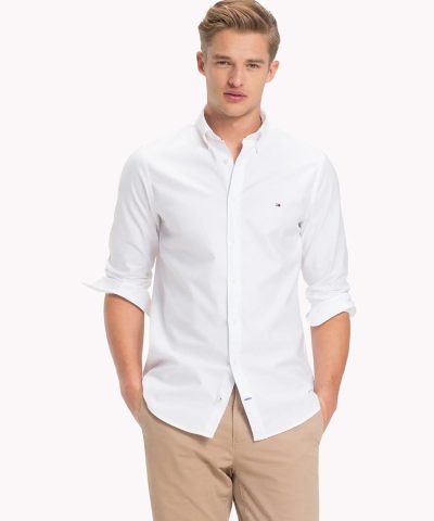 Tommy Hilfiger Slim Fit Stretch Cotton Oxford Shirt-20249569