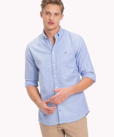 Tommy Hilfiger Slim Fit Stretch Cotton Oxford Shirt - Image 4