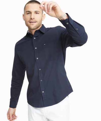 Tommy Hilfiger Slim Fit Stretch Cotton Oxford Shirt - Image 5