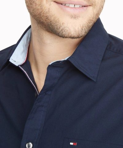 Tommy Hilfiger Slim Fit Stretch Cotton Oxford Shirt - Image 7