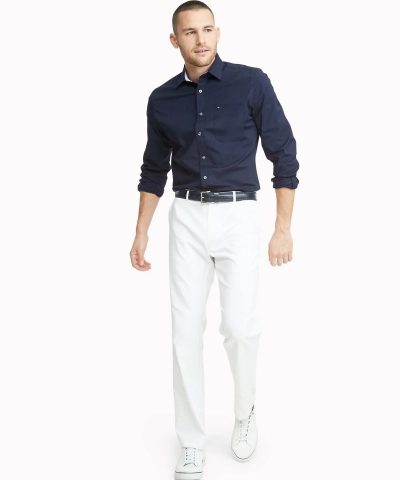 Tommy Hilfiger Slim Fit Stretch Cotton Oxford Shirt - Image 8