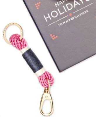 Alternative view of Tommy Hilfiger Wrapped Rope Key Fob Navy