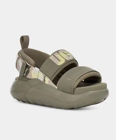 Alternative view of UGG LA Cloud Camopop Sport Sandal In Moss Green