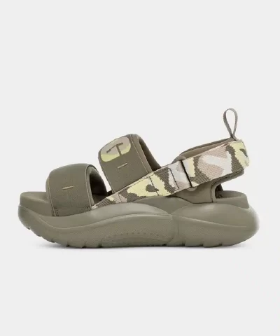 UGG LA Cloud Camopop Sport Sandal In Moss Green - Image 3
