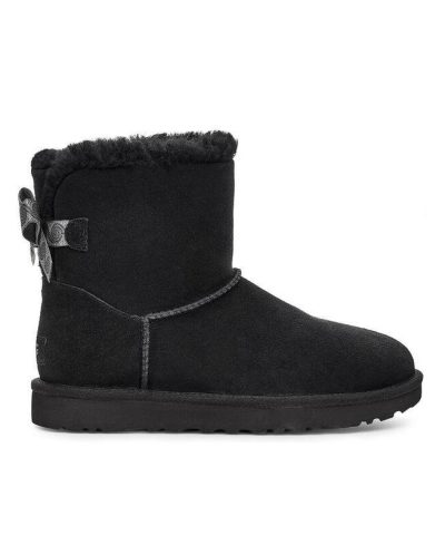 UGG Mini Bailey Bow Swirl Boot, Black-20260420