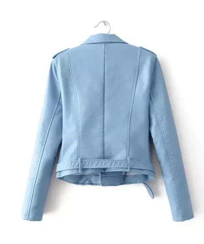Womens Leather Moto Jacket 6