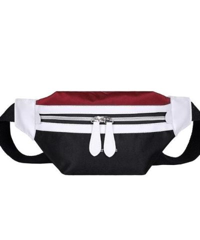 Womens Multicolor Canvas Fanny Pack Banana Belt Bag 1