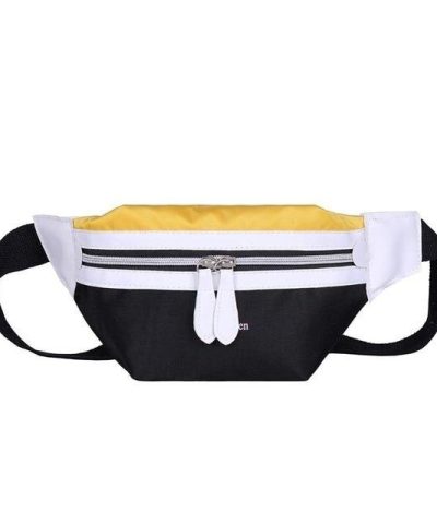 Womens Multicolor Canvas Fanny Pack Banana Belt Bag 3